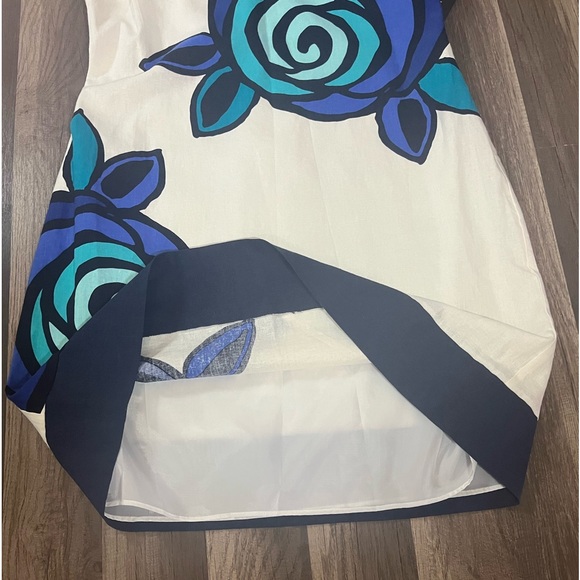 NWT Signature by Robbie Bee Linen Blend Floral Sheath Dress SZ 10 - Picture 5 of 10